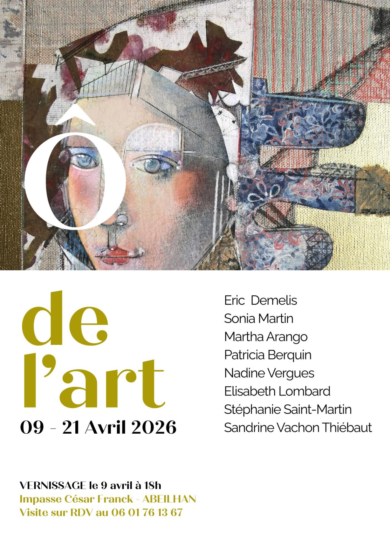 You are currently viewing Exposition collective « Ô de l&rsquo;art » à Abeilhan